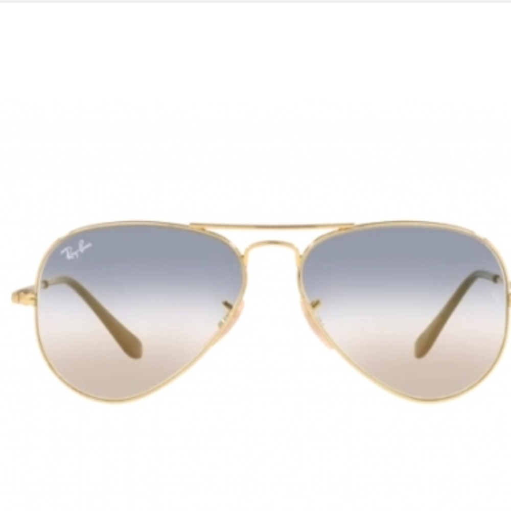 Ray-Ban RB3689 Metal II Gold Frame Aviator Shades